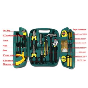 27pcs Woodworking Tool Set Screwdriver Set Knife Repairs Tools Set Kit In A Suitcase For Home Hand Tool Boxes Instruments DN107