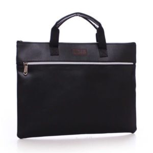 A4 Filing Product PU Leather File Folder Luxury Business Document Bag Meeting Handbag Tote Zipper Office Briefcase Case Supplies