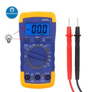 A830L Digital LCD Multimeter Voltmeter Ammeter DC AC OHM Volt Current Tester For Professions Factories  Schools Amateur Home Use