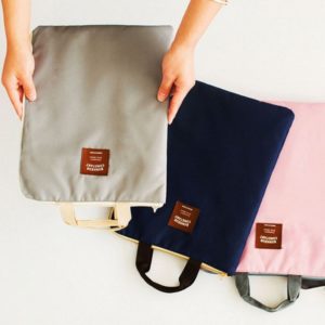 Coloffice 1PC A4 File Products Zipper Oxford Canvas Bag Student Paper Exam Laptop Bag  Briefcase File Pocket School Office