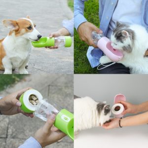 Portable Pet Dog Water Bottle Multifunction Dog Food Water Feeder Outdoor Dogs Travel Cat Dog Bowl Drinking Bowl Pet Supplies