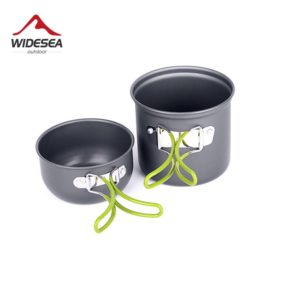 Ultralight Camping Cookware Utensils outdoor tableware set Hiking Picnic Backpacking Camping Tableware Pot Pan 1-2persons