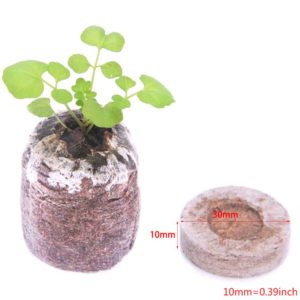 100 PC Nursery Nutrient Blocks Peat seedling Blocks Rich in Magic Soil Medium for Garden Pouring