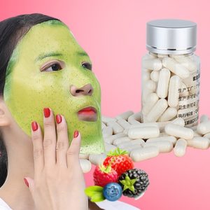 50pcs Capsule DIY Mask Powder Collagen Protein Facial Skin Care Mask Bioactive Peptide Crystal Homemade Fruit Vegetable Eye Mask